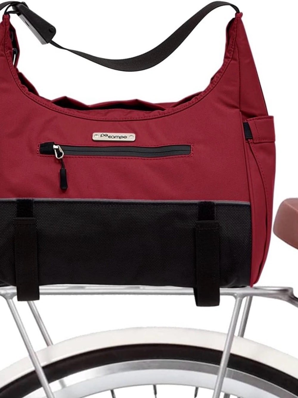 Bike Pannier / Crossbody Bag – Red and Black